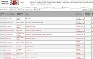 Notebook Servis Takip